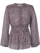 Dorothee Schumacher - Leopard Bloom Blouse - Women - Silk/cotton - 3, White, Silk/cotton