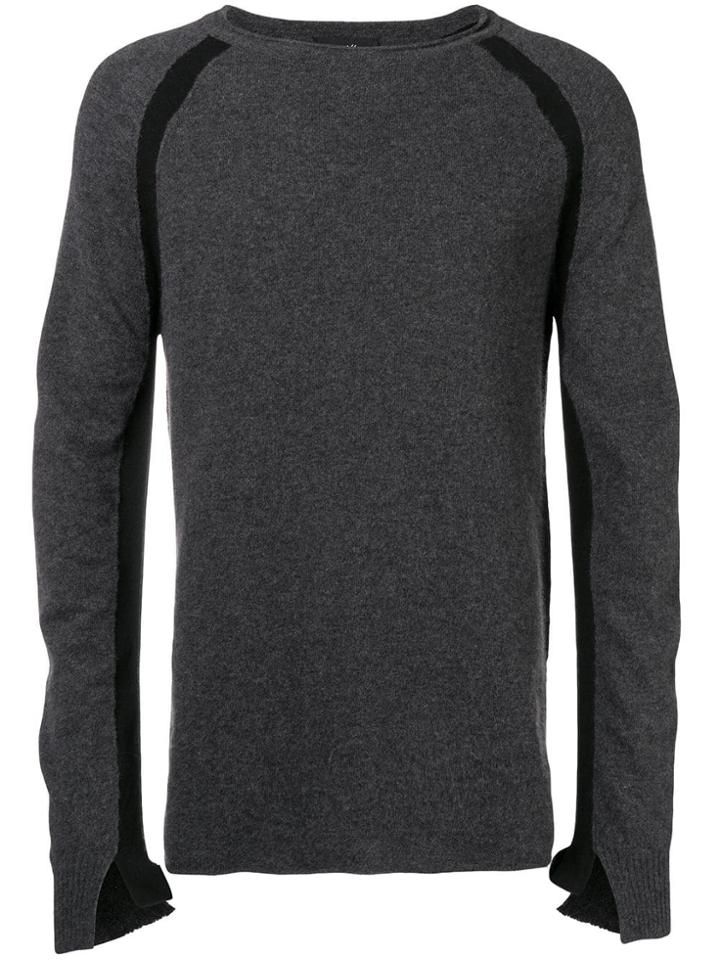 Andrea Ya'aqov Fine Knit Fitted Sweater - Grey