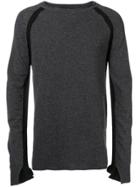 Andrea Ya'aqov Fine Knit Fitted Sweater - Grey