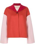 Marni Two-tone Boxy Jacket - Pink & Purple