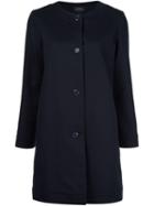A.p.c. Collarless Coat, Women's, Size: 38, Blue, Cotton