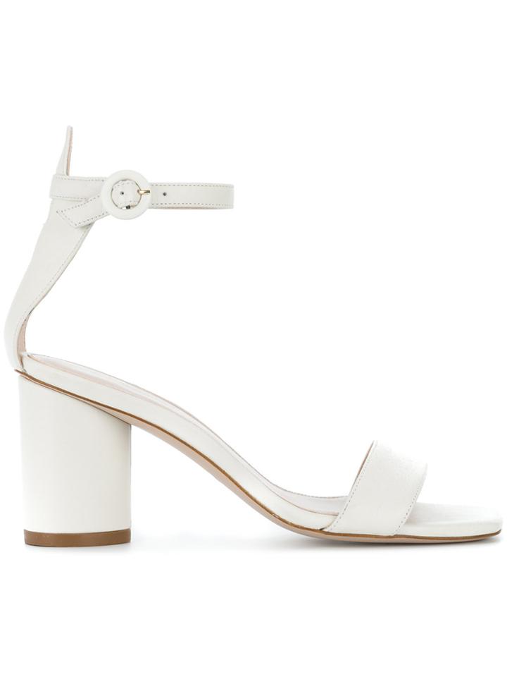 Stuart Weitzman Kendra Arizona Sandals - White