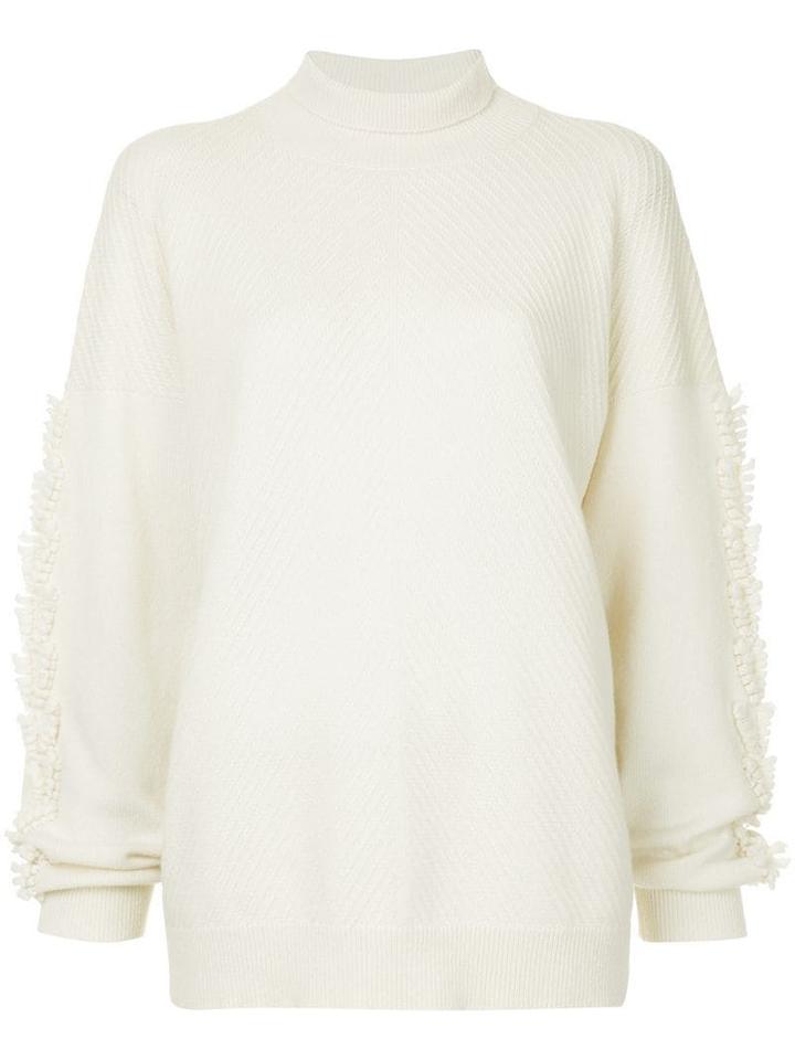 Barrie Troisieme Dimension Cashmere Turtleneck Pullover - White