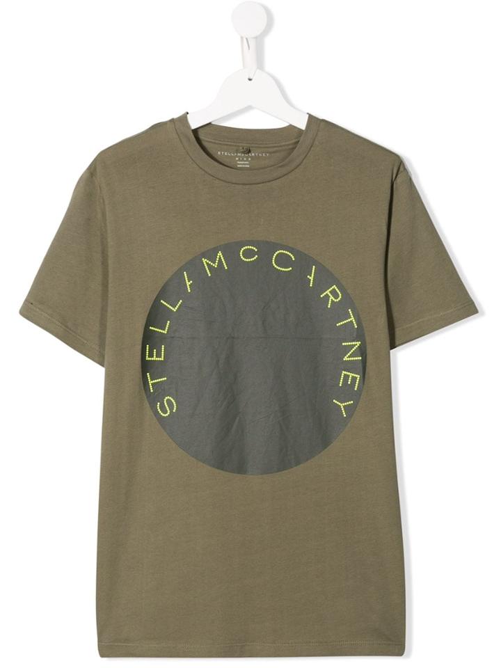 Stella Mccartney Kids Teen Logo Print T-shirt - Green