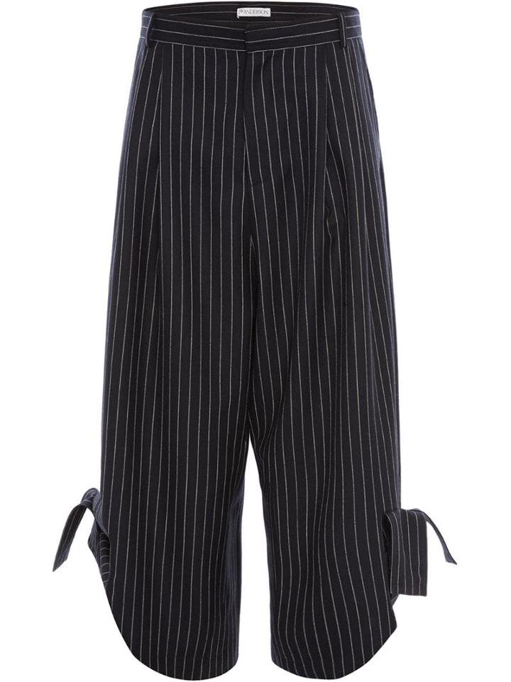 Jw Anderson Hem Bow Trousers - Blue