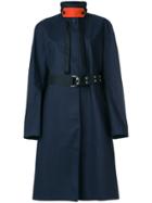 La Fetiche Long Belted Coat - Blue