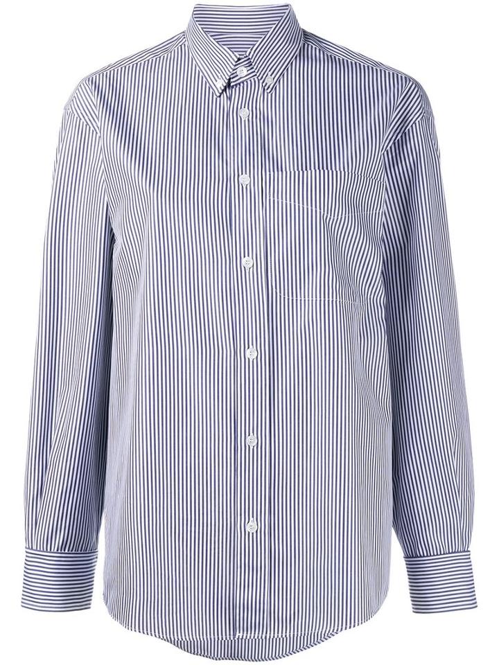 Golden Goose Deluxe Brand Striped Shirt, Women's, Size: Medium, Blue, Cotton