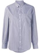 Golden Goose Deluxe Brand Striped Shirt, Women's, Size: Medium, Blue, Cotton