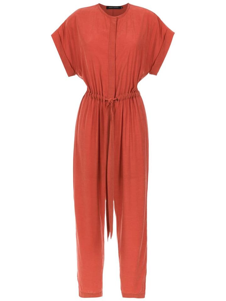 Andrea Marques Short Sleeved Jumpsuit - Orange