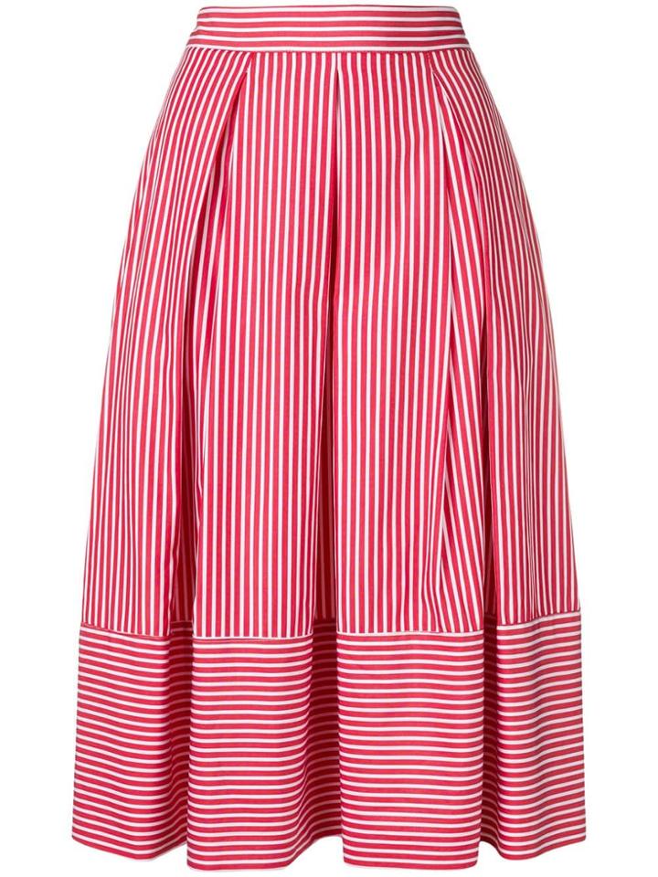 Société Anonyme Striped Midi Skirt - Red