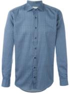 Etro Patterned Shirt, Men's, Size: L, Blue, Cotton