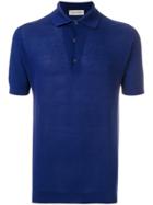 John Smedley Short Sleeve Polo Shirt - Blue