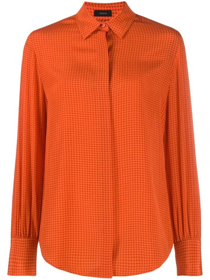 Joseph Klein Micro Floral Blouse - Orange
