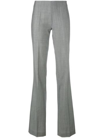 Antonio Berardi - Smart Flared Trousers - Women - Wool/mohair - 42, Grey, Wool/mohair