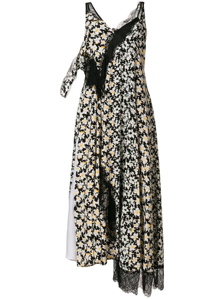 Joseph Deconstructed Floral Dress - Black