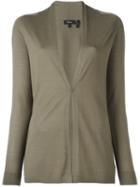 Theory V-neck Cardigan, Women's, Size: Small, Green, Merino