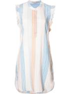Striped Dress, Women's, Size: 42, White, Cotton/cupro, Stella Mccartney
