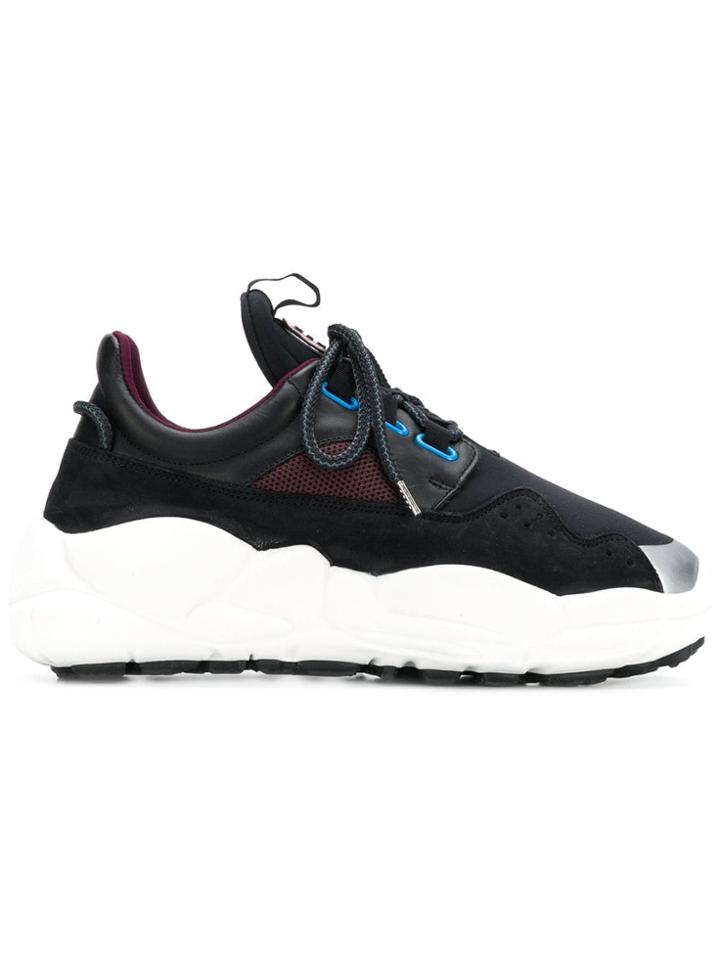 Versus Colour Block Sneakers - Black