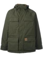 Carhartt Zip Up Parka Coat, Men's, Size: Large, Green, Cotton/acrylic/nylon/polyester