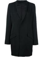 Y's Elongated Blazer, Women's, Size: 1, Black, Cupro/wool