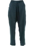 Strateas Carlucci Wrap Pants, Women's, Size: Medium, Green, Silk
