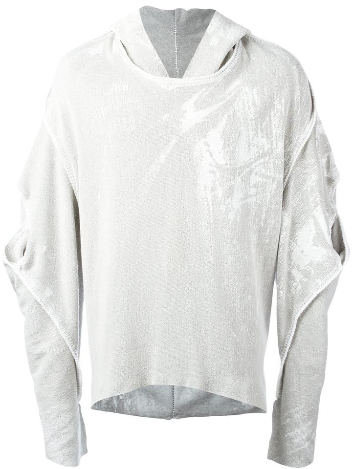 Onebyme Monster Hoodie, Men's, Size: 4, White, Cotton