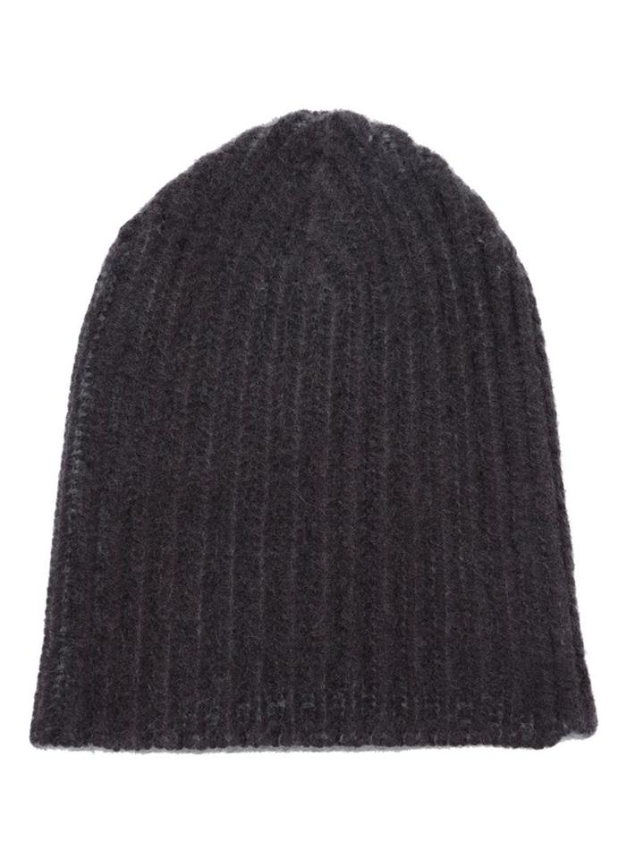 Warm-me Reversible Ribbed Beanie, Women's, Grey, Cashmere