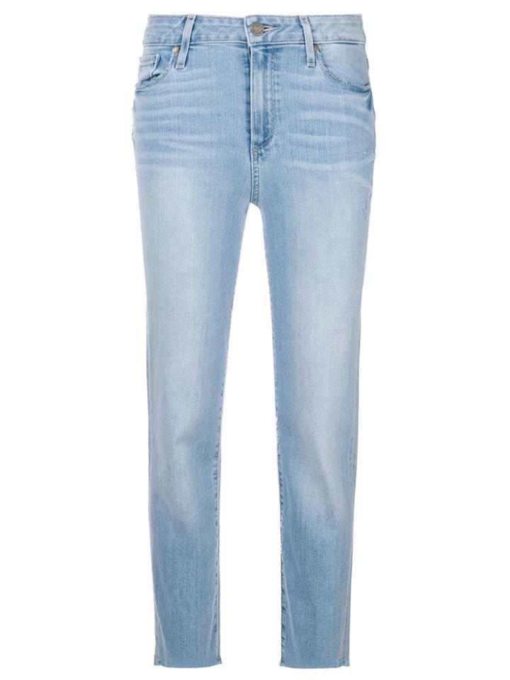 Paige Cropped Jeans - Blue