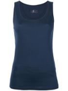 Luisa Cerano - Classic Vest Top - Women - Cotton - 40, Blue, Cotton
