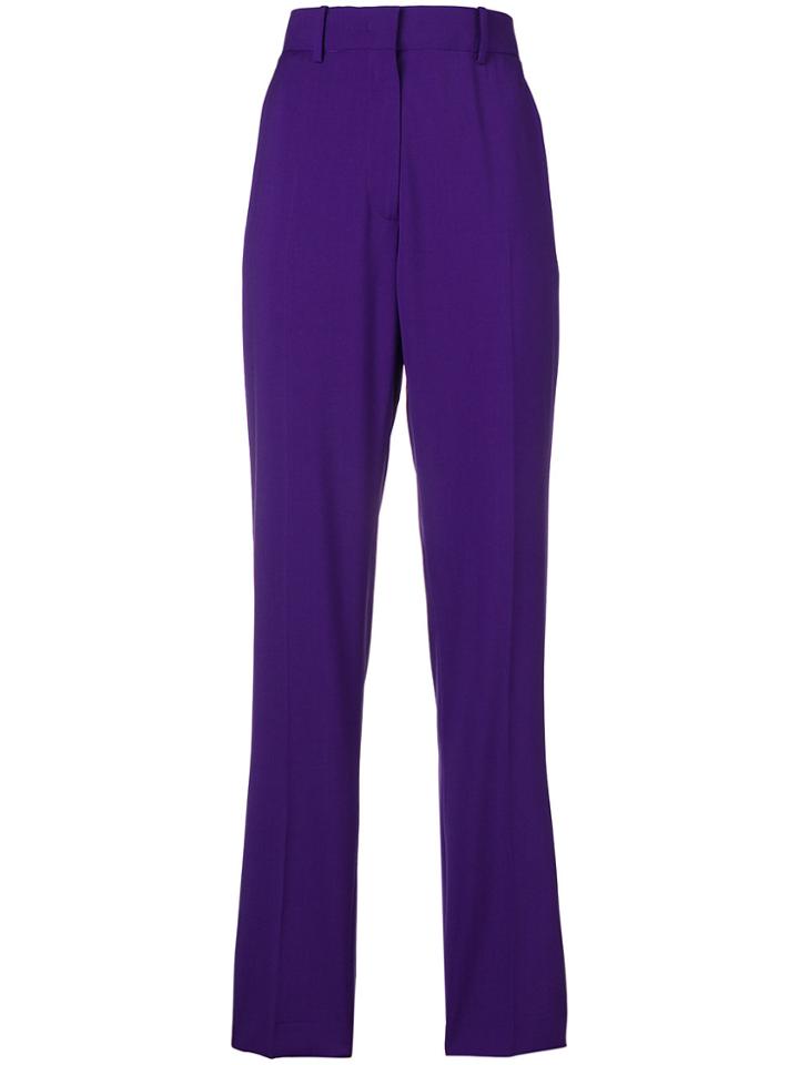 No21 High Waisted Tailored Trousers - Pink & Purple