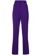 No21 High Waisted Tailored Trousers - Pink & Purple