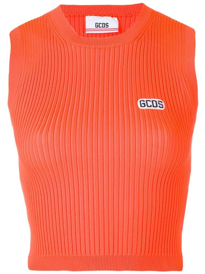 Gcds Logo Tank Top - Orange