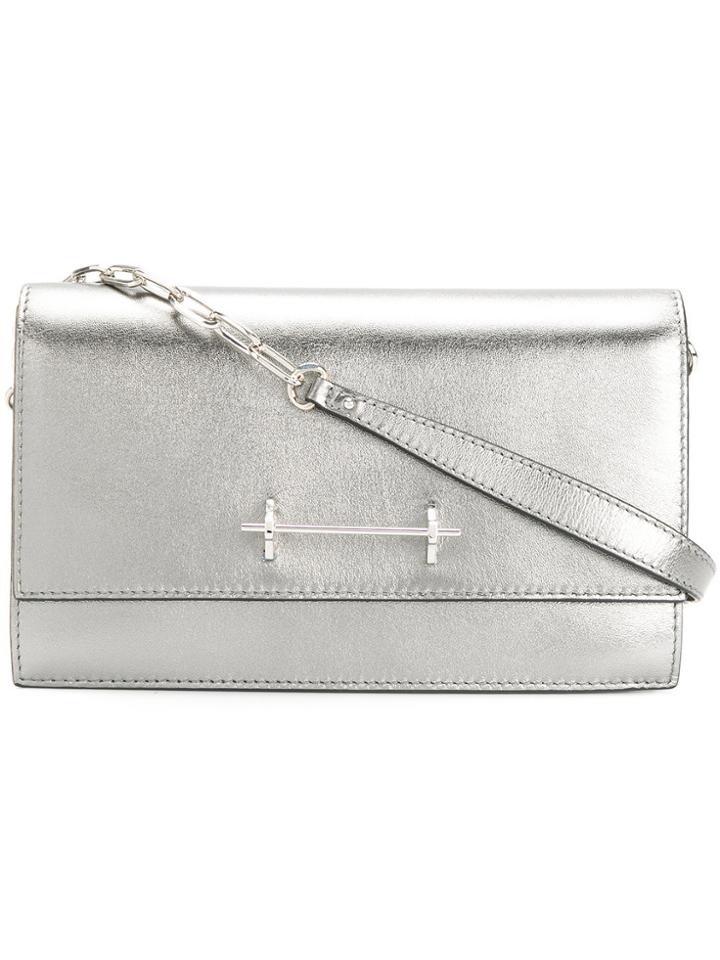 M2malletier Fold Over Satchel - Metallic