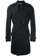 Burberry Chelsea Long Trench Coat - Blue