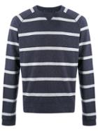 Woolrich - Striped Sweatshirt - Men - Cotton - M, Blue, Cotton