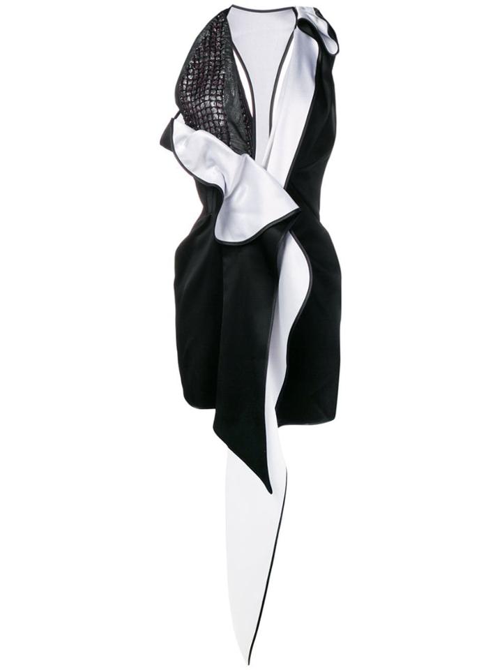 Maticevski Colour Block Plunge Dress - Black