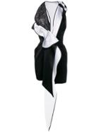 Maticevski Colour Block Plunge Dress - Black