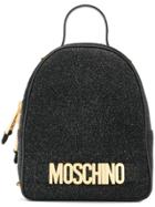 Moschino Small Glitter Backpack - Black