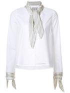 Sea - Scarf Shirt - Women - Viscose - 2, White, Viscose