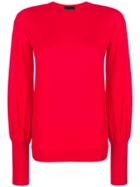 Erika Cavallini Crew Neck Jumper - Red