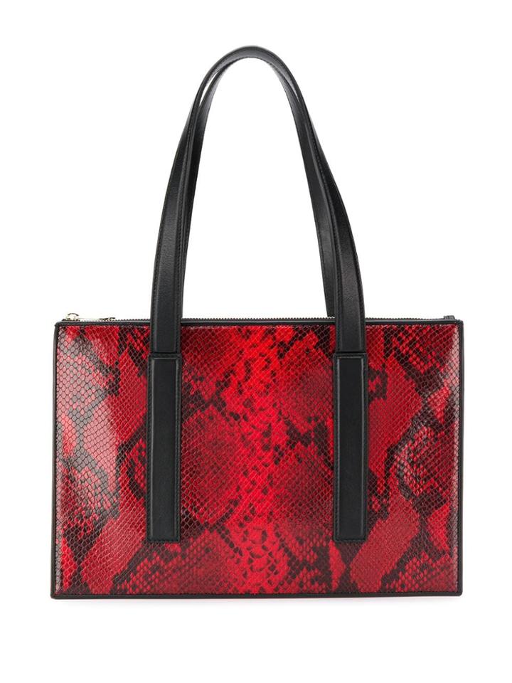 Paul Smith Snakeskin Print Tote - Black