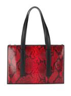 Paul Smith Snakeskin Print Tote - Black