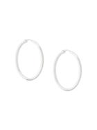 Astley Clarke Large Linia Hoop Earrings - Silver