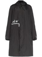 A-cold-wall* Logo Detail Hooded Storm Coat - Black
