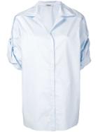 Chalayan Turned-up Sleeve Blouse - Blue