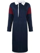 Cityshop - Rugby Shirt Dress - Women - Cotton - One Size, Blue, Cotton