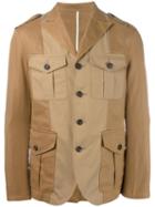Dsquared2 Deconstructed Blazer, Men's, Size: 52, Brown, Cotton/linen/flax
