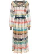 Missoni Long Fine Knit Dress - Multicolour