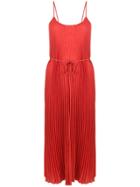 Vince Pleated Dress - Red