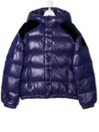 Moncler Kids Short Padded Jacket - Purple